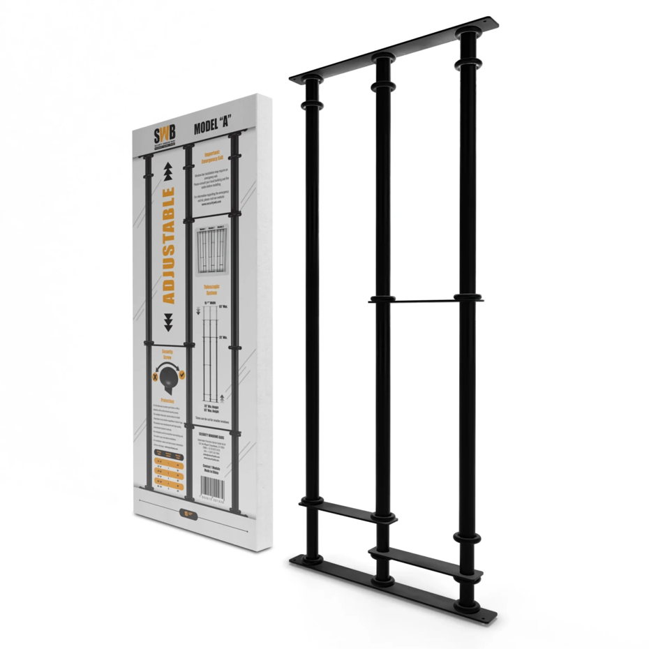 Model A - Telescopic security window bars with adjustable height - Classic and versatile solution